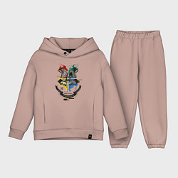 Детский костюм оверсайз Гарри Поттер, цвет: пыльно-розовый