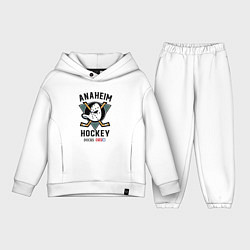 Детский костюм оверсайз ANAHEIM DUCKS, цвет: белый