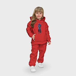 Детский костюм оверсайз FORTNITE RAVEN, цвет: красный — фото 2