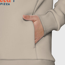 Детский костюм оверсайз Monster Pizza, цвет: миндальный — фото 2