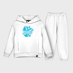 Детский костюм оверсайз Я русский!, цвет: белый