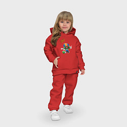 Детский костюм оверсайз BRAWL STARS, цвет: красный — фото 2