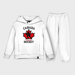 Детский костюм оверсайз Canada Hockey, цвет: белый