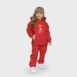 Детский костюм оверсайз FALL GUYS ПОБЕДА, цвет: красный — фото 2