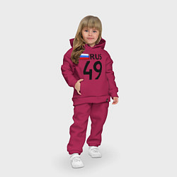 Детский костюм оверсайз RUS 49, цвет: маджента — фото 2
