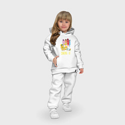 Детский костюм оверсайз Among Us, цвет: белый — фото 2
