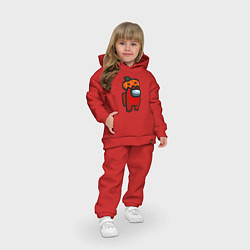 Детский костюм оверсайз HALLOWEEN IS AMONG US, цвет: красный — фото 2