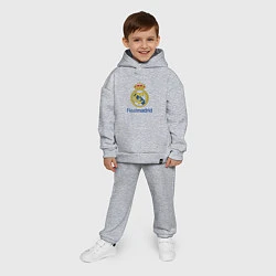 Детский костюм оверсайз Real Madrid FC, цвет: меланж — фото 2