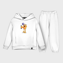 Детский костюм оверсайз Котопес, цвет: белый