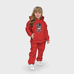Детский костюм оверсайз Опасный Котик Кошак, цвет: красный — фото 2