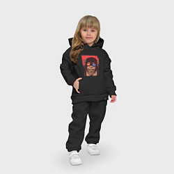 Детский костюм оверсайз Обезьяна в 3D очках, цвет: черный — фото 2