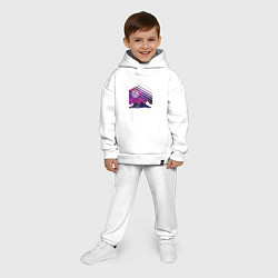 Детский костюм оверсайз Mountain Galaxy, цвет: белый — фото 2