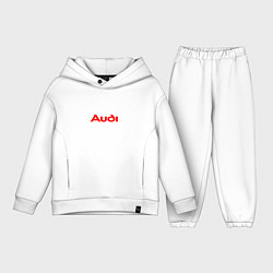 Детский костюм оверсайз AUDI TT АУДИ ТТ СПОРТ, цвет: белый