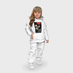 Детский костюм оверсайз Love, Death and Robots art, цвет: белый — фото 2
