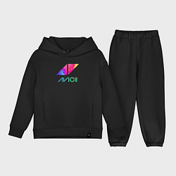 Детский костюм оверсайз AVICII RAIBOW, цвет: черный