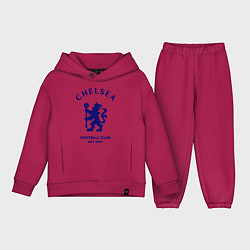 Детский костюм оверсайз Chelsea Est. 1905, цвет: маджента