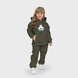 Детский костюм оверсайз Captain Panda, цвет: хаки — фото 2
