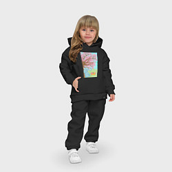 Детский костюм оверсайз Слоненок на пикнике, цвет: черный — фото 2