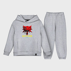 Детский костюм оверсайз Ведьмак 2077 Школа Волка, цвет: меланж