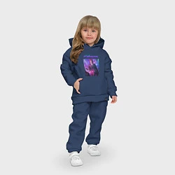 Детский костюм оверсайз CYBERPUNK 2077 КИБЕРПАНК Z, цвет: тёмно-синий — фото 2
