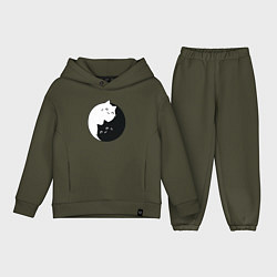 Детский костюм оверсайз Инь Ян Котики