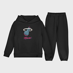 Детский костюм оверсайз Miami Heat, цвет: черный