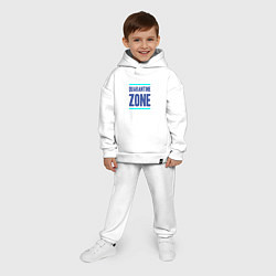 Детский костюм оверсайз Зона карантина, цвет: белый — фото 2