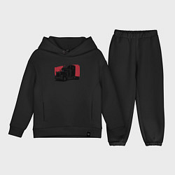 Детский костюм оверсайз Truck red, цвет: черный