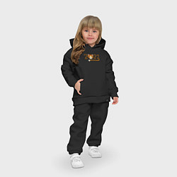 Детский костюм оверсайз Год Тигра 2022 с мордочкой, цвет: черный — фото 2