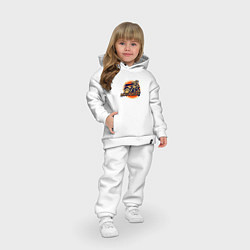 Детский костюм оверсайз Мотокросс, цвет: белый — фото 2