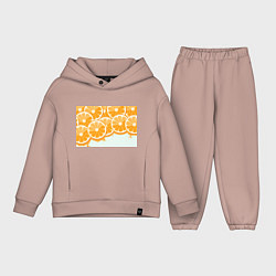 Детский костюм оверсайз АПЕЛЬСИН ORANGE, цвет: пыльно-розовый