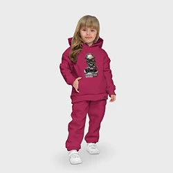 Детский костюм оверсайз Terminator T-800, цвет: маджента — фото 2