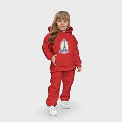 Детский костюм оверсайз Самая популярная башня, цвет: красный — фото 2