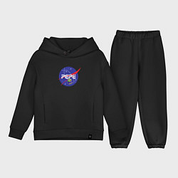 Детский костюм оверсайз Pepe Pepe space Nasa, цвет: черный