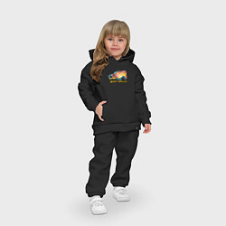 Детский костюм оверсайз Очки сноубордиста, цвет: черный — фото 2