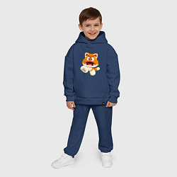Детский костюм оверсайз GoombaCat, цвет: тёмно-синий — фото 2