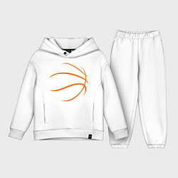Детский костюм оверсайз Баскетбольный мяч, цвет: белый
