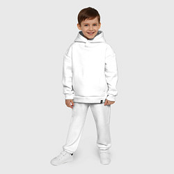 Детский костюм оверсайз Arctic Monkeys, рок, цвет: белый — фото 2