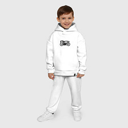 Детский костюм оверсайз Blink 182 лого, цвет: белый — фото 2