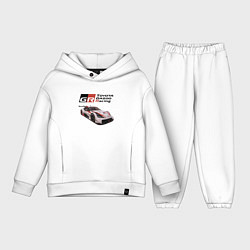 Детский костюм оверсайз Toyota Gazoo Racing Team, Finland, цвет: белый