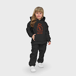 Детский костюм оверсайз Money Heist - Мешок, цвет: черный — фото 2