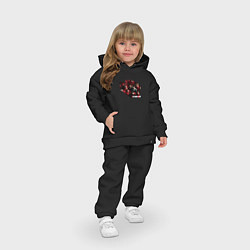 Детский костюм оверсайз БУМАЖНЫЙ ДОМ, БРЫЗГИ КРАСОК, цвет: черный — фото 2
