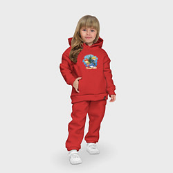 Детский костюм оверсайз Три весёлых подружки, цвет: красный — фото 2