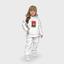 Детский костюм оверсайз GENSHIN IMPACT ГЕНШИН ИМПАКТ ДИЛЮК, цвет: белый — фото 2