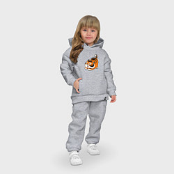 Детский костюм оверсайз Милый тигренок cute tiger, цвет: меланж — фото 2