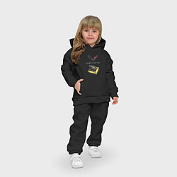Детский костюм оверсайз Chevrolet Corvette - этим всё сказано!, цвет: черный — фото 2