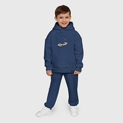 Детский костюм оверсайз Chevrolet Corvette - Racing team, цвет: тёмно-синий — фото 2