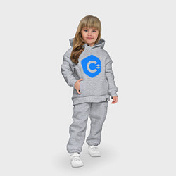 Детский костюм оверсайз Язык программирования C Sharp, цвет: меланж — фото 2