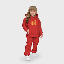 Детский костюм оверсайз Биатлон эволюция, цвет: красный — фото 2