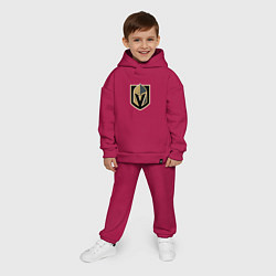 Детский костюм оверсайз Vegas Golden Knights , Вегас Голден Найтс, цвет: маджента — фото 2